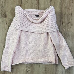 Boohoo Soft Pink Cowl Neck Sweater
